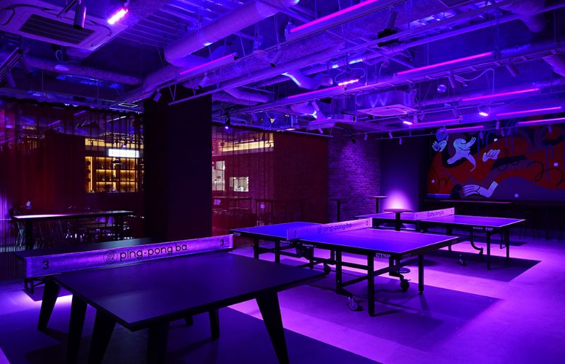 お酒と卓球（ピンポン）が楽しめる遊び場。卓球コミュニティスペース「ping-pong ba」。